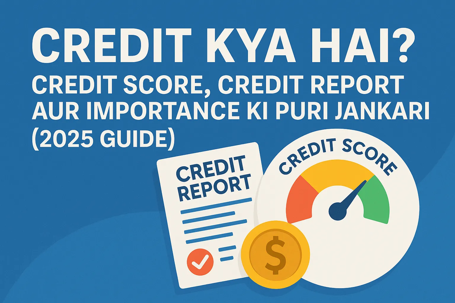 Credit Kya Hai? Credit Score, Credit Report Aur Importance Ki Puri Jankari (2025 Guide)