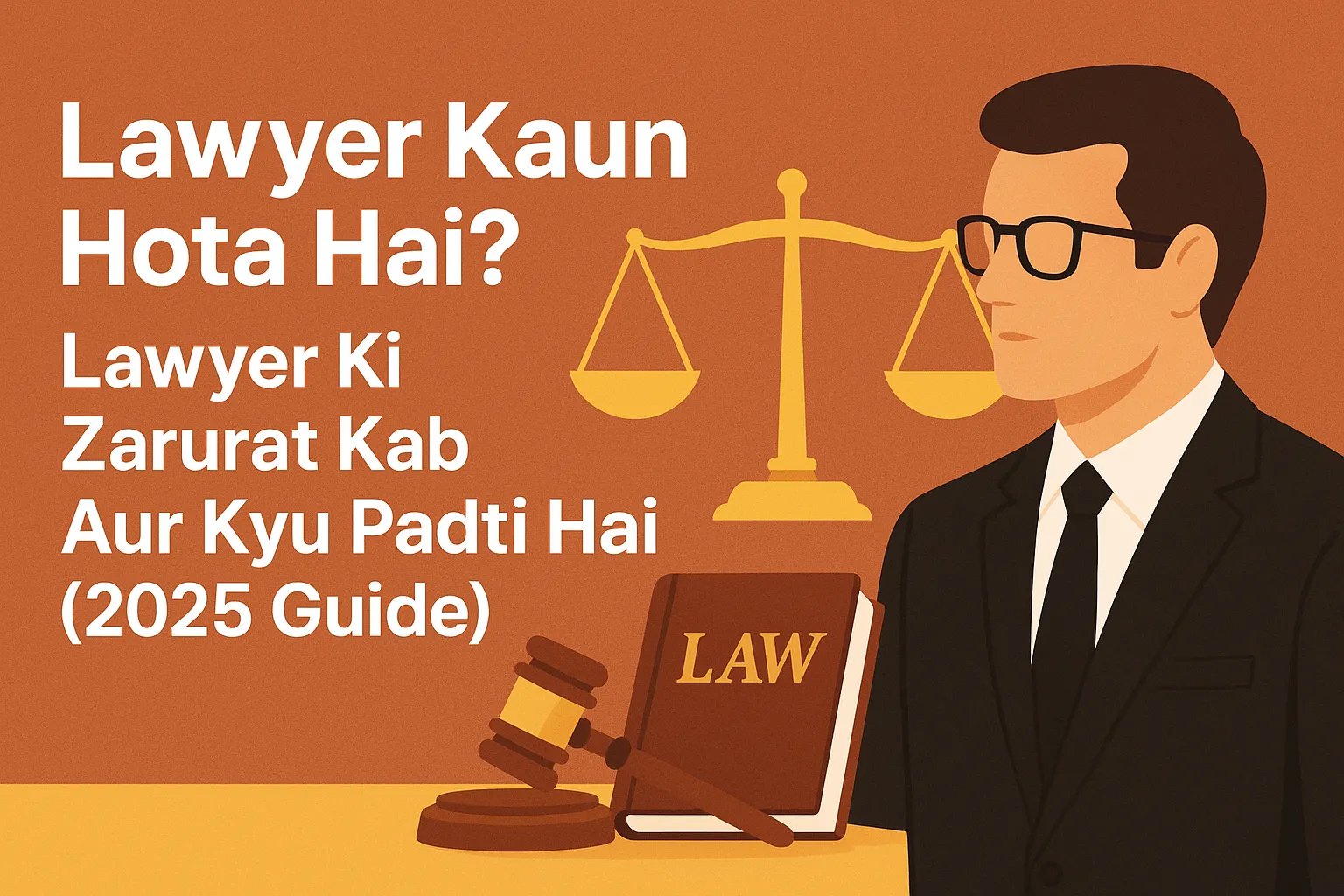 Lawyer Kaun Hota Hai? Lawyer Ki Zarurat Kab Aur Kyu Padti Hai (2025 Guide)