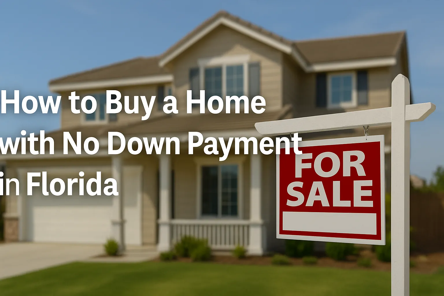 How to Buy a Home with No Down Payment in Florida